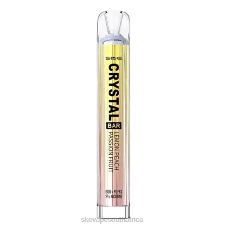 SKE Crystal Bar Disposable Vape Lemon Peach Passion 2N2LV43 - SKE Vape Cape Town