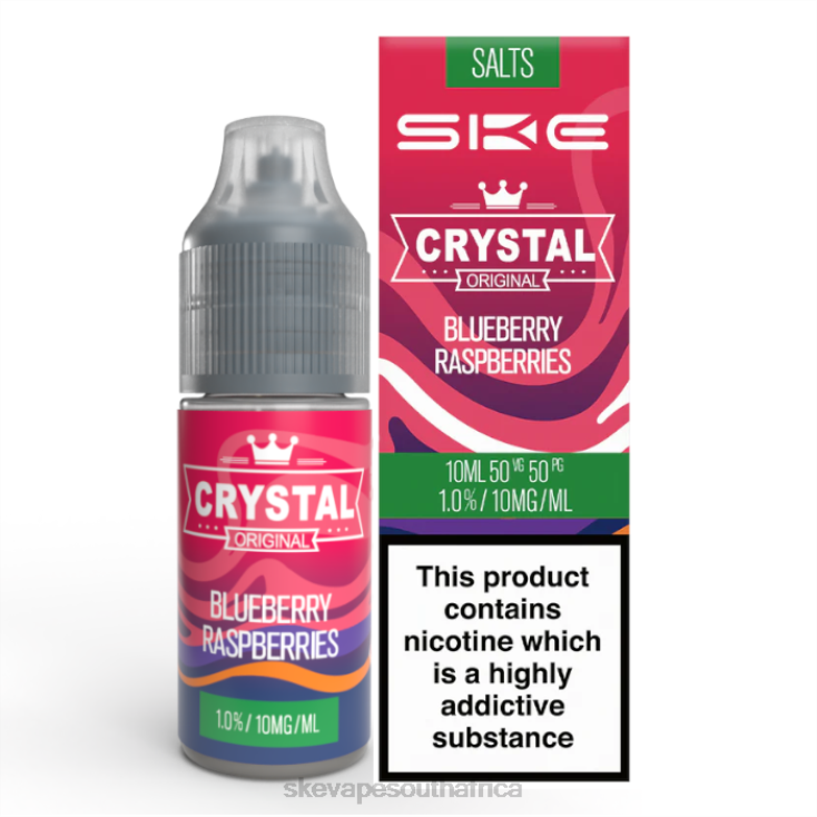 SKE Crystal Nic Salt - 10ml Blueberry Raspberries 2N2LV112 - SKE Vape South Africa