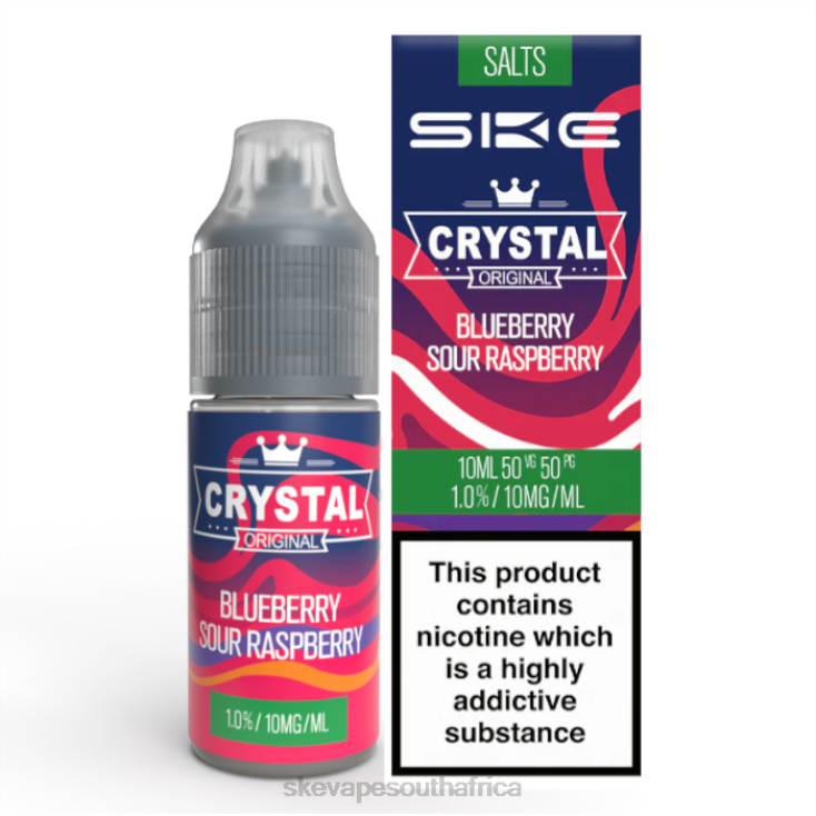 SKE Crystal Nic Salt - 10ml Blueberry Sour Raspberry 2N2LV113 - SKE Vape Cape Town