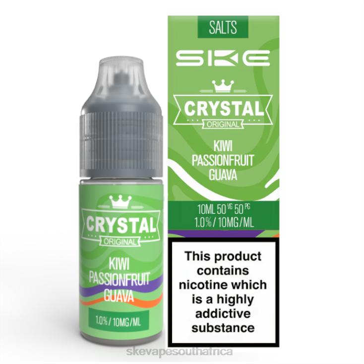 SKE Crystal Nic Salt - 10ml Kiwi Passionfruit Guava 2N2LV115 - SKE Vape Website