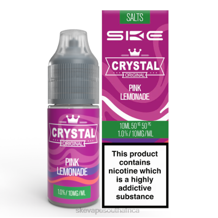 SKE Crystal Nic Salt - 10ml Pink Lemonade 2N2LV117 - SKE Vape Refills