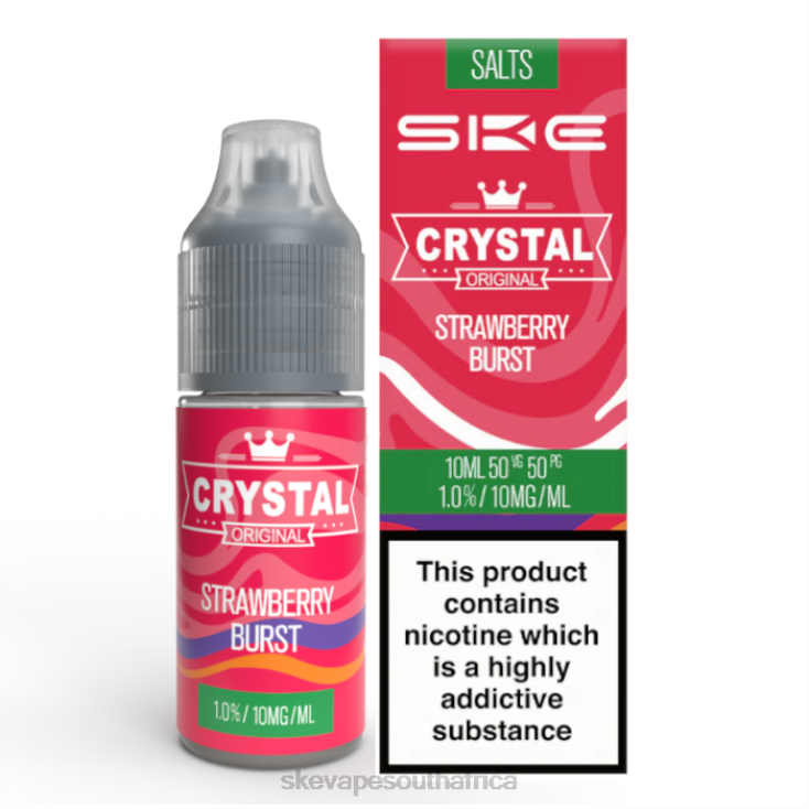 SKE Crystal Nic Salt - 10ml Strawberry Burst 2N2LV118 - SKE Vape Review